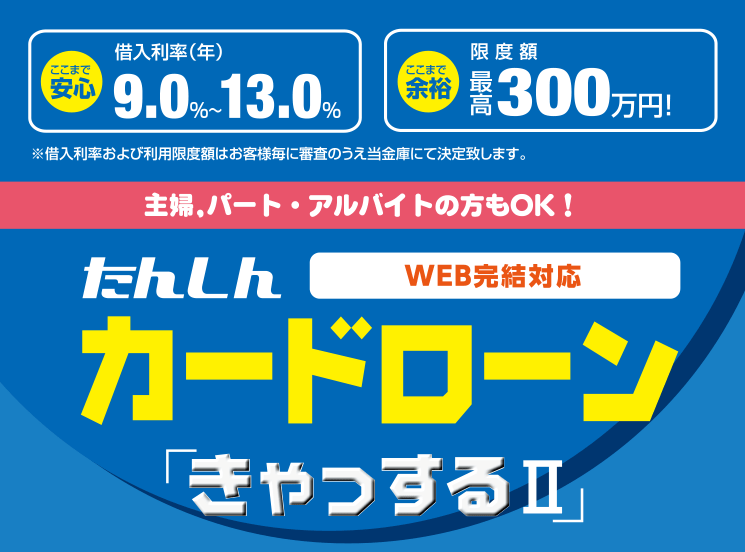 カードローン「きゃっするⅡ」